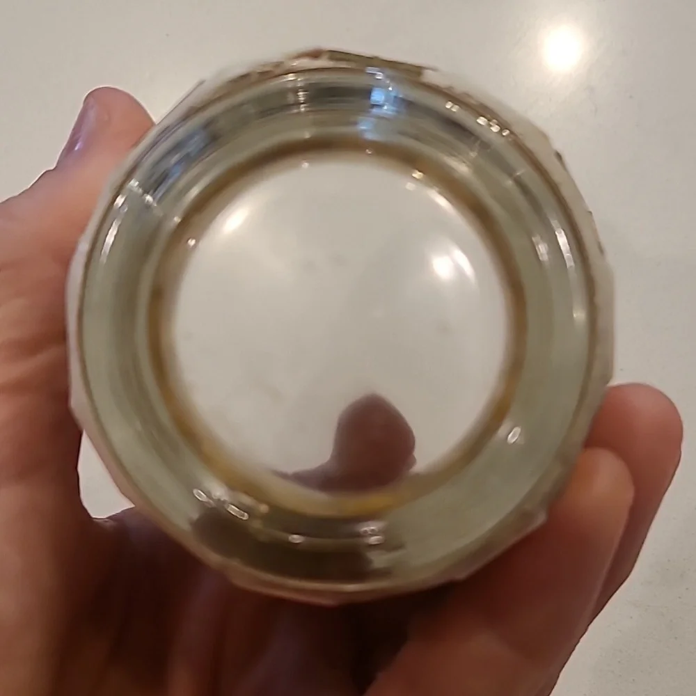 Mosaic Cream Gold Candle Holder
